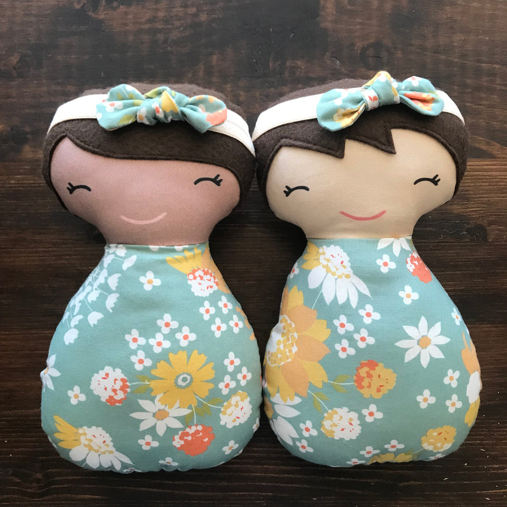 Floral Turquoise Doll