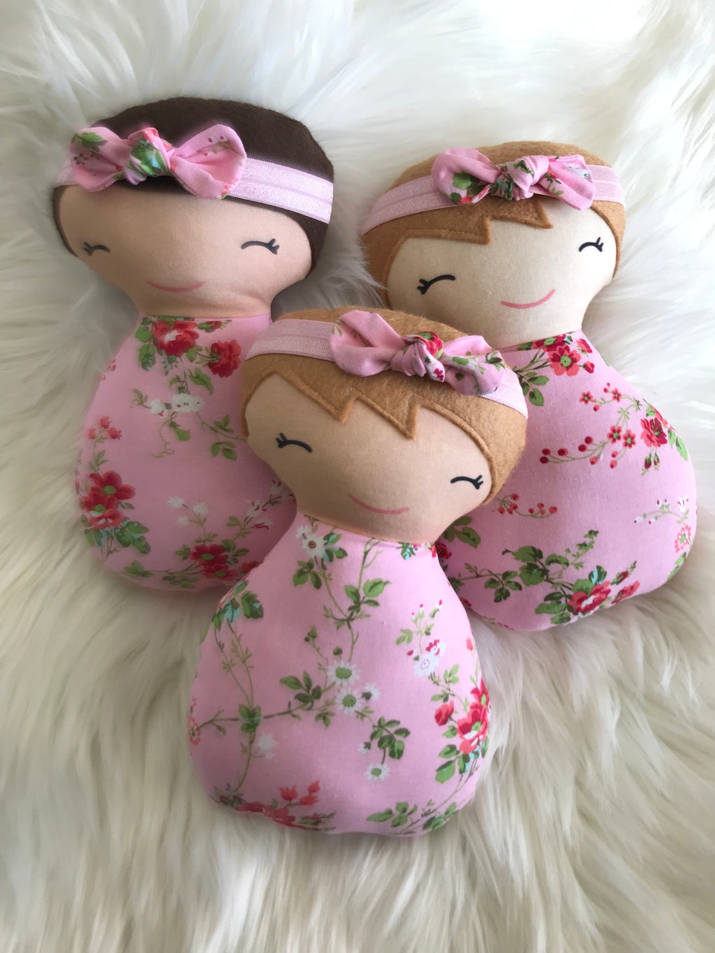 Pink Floral Dolls